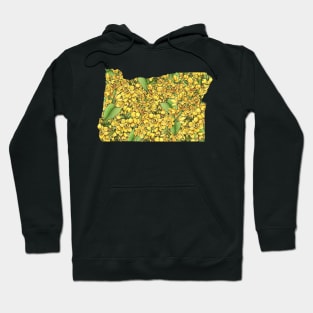 Oregon in Flowers Hoodie